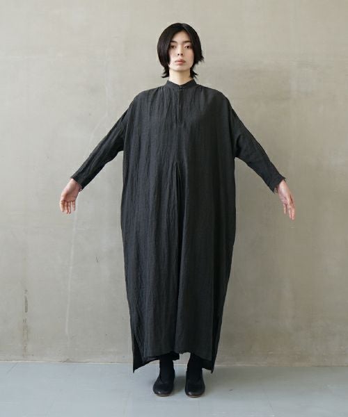 suzuki takayuki スズキタカユキ peasant dress Ⅱ [A251-23/ebony black]