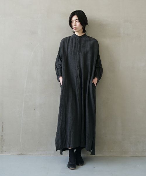 suzuki takayuki スズキタカユキ peasant dress Ⅱ [A251-23/ebony black]