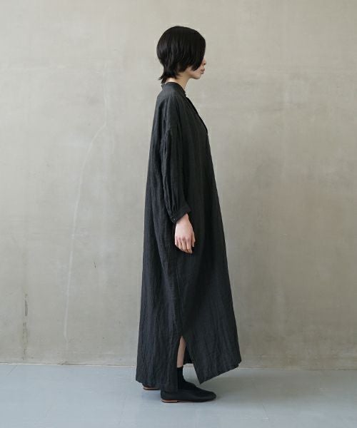suzuki takayuki スズキタカユキ peasant dress Ⅱ [A251-23/ebony black]