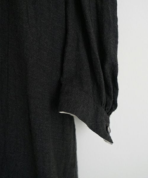 suzuki takayuki スズキタカユキ peasant dress Ⅱ [A251-23/ebony black]