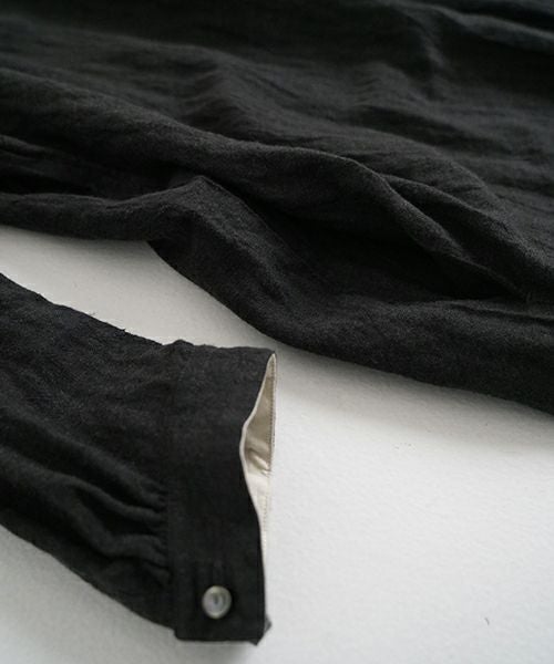 suzuki takayuki スズキタカユキ peasant dress Ⅱ [A251-23/ebony black]