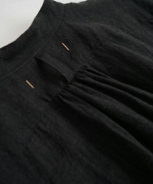 suzuki takayuki スズキタカユキ peasant dress Ⅱ [A251-23/ebony black]