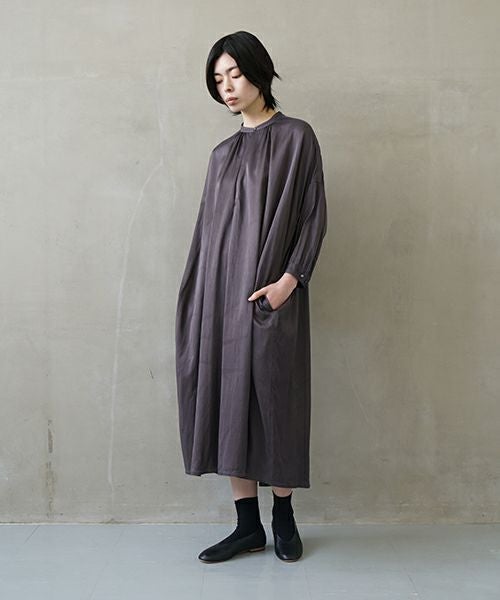 suzuki takayuki スズキタカユキ slip-on dress [T001-04/goose grey]