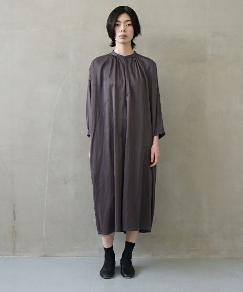 suzuki takayuki スズキタカユキ slip-on dress [T001-04/goose grey]