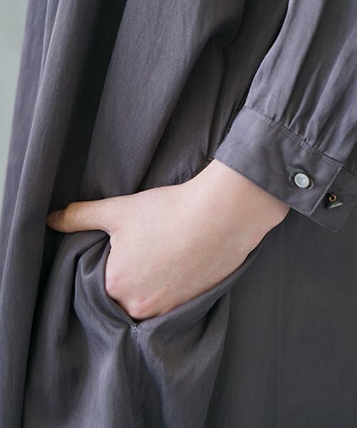 suzuki takayuki スズキタカユキ slip-on dress [T001-04/goose grey]