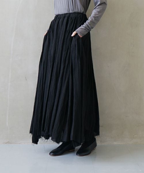 suzuki takayuki スズキタカユキ long skirt [A251-27/black]
