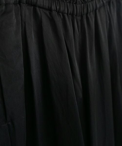 suzuki takayuki スズキタカユキ garthered pantsⅠ[T001-17/black]