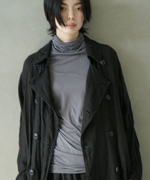 suzuki takayuki スズキタカユキ over coat[A252-09/lampblack]