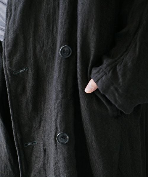 suzuki takayuki スズキタカユキ over coat[A252-09/lampblack]