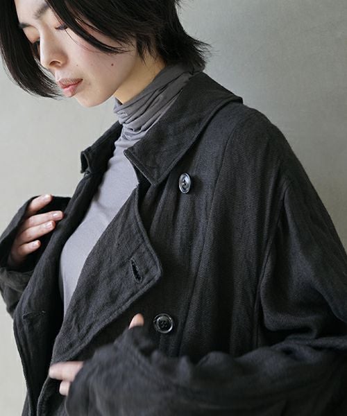 suzuki takayuki スズキタカユキ over coat[A252-09/lampblack]
