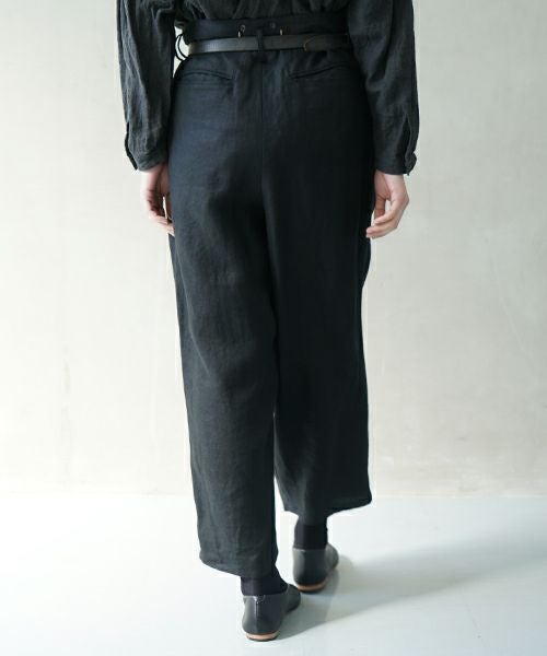 suzuki takayuki スズキタカユキ wide legged pantsⅠ[A252-11/black]