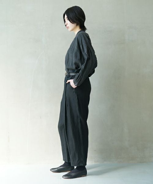 suzuki takayuki スズキタカユキ wide legged pantsⅠ[A252-11/black]