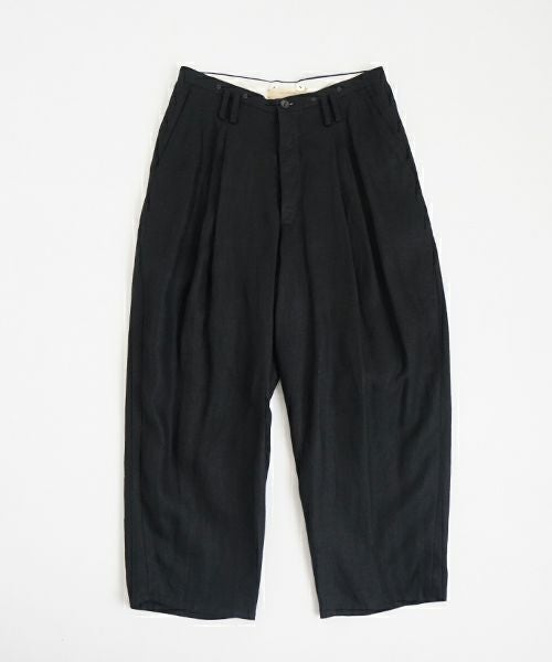suzuki takayuki スズキタカユキ wide legged pantsⅠ[A252-11/black]