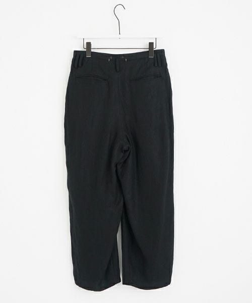 suzuki takayuki スズキタカユキ wide legged pantsⅠ[A252-11/black]