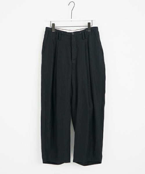 suzuki takayuki スズキタカユキ wide legged pantsⅠ[A252-11/black]