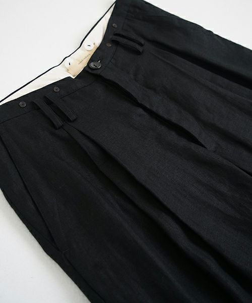 suzuki takayuki スズキタカユキ wide legged pantsⅠ[A252-11/black]