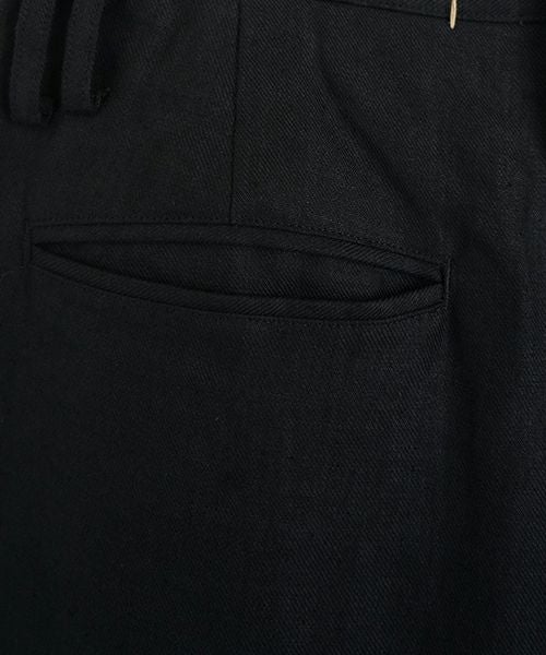 suzuki takayuki スズキタカユキ wide legged pantsⅠ[A252-11/black]