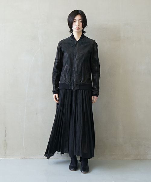 suzuki takayuki スズキタカユキ leather blouson[T002-07/black]