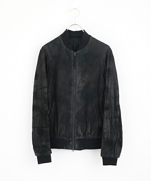 suzuki takayuki レザージャケット　黒革 suzuki takayuki スズキタカユキ leather blouson[T002-07/black]