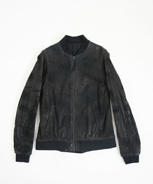 suzuki takayuki スズキタカユキ leather blouson[T002-07/black]