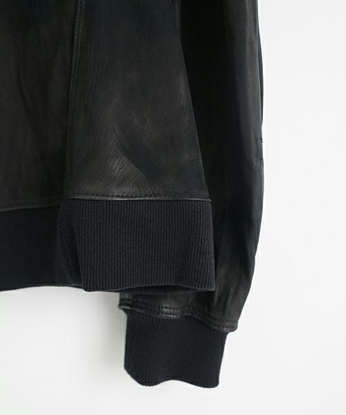 suzuki takayuki スズキタカユキ leather blouson[T002-07/black]