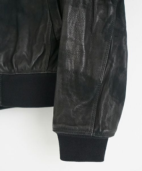 suzuki takayuki レザージャケット　黒革 suzuki takayuki スズキタカユキ leather blouson[T002-07/black]