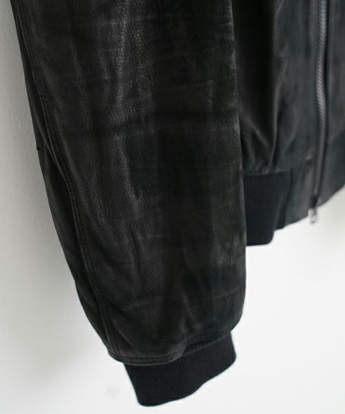 suzuki takayuki スズキタカユキ leather blouson[T002-07/black]