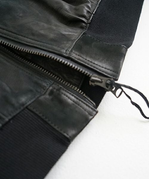 suzuki takayuki スズキタカユキ leather blouson[T002-07/black]