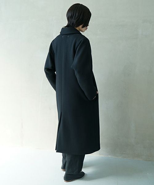 suzuki takayuki スズキタカユキ stand-fall-collar coatⅠ[A252-24/black]