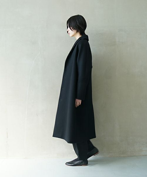 suzuki takayuki スズキタカユキ stand-fall-collar coatⅠ[A252-24/black]