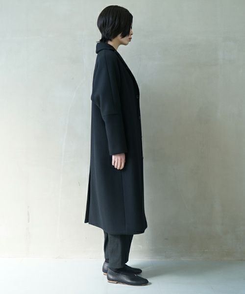suzuki takayuki スズキタカユキ stand-fall-collar coatⅠ[A252-24/black]