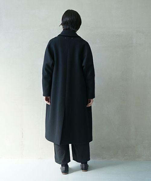 suzuki takayuki スズキタカユキ stand-fall-collar coatⅠ[A252-24/black]