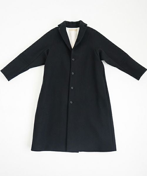 suzuki takayuki スズキタカユキ stand-fall-collar coatⅠ[A252-24/black]