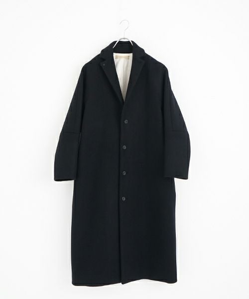 suzuki takayuki スズキタカユキ stand-fall-collar coatⅠ[A252-24/black]