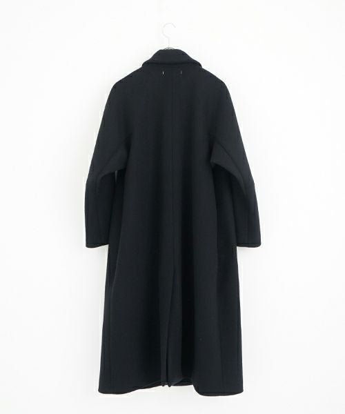 suzuki takayuki スズキタカユキ stand-fall-collar coatⅠ[A252-24/black]
