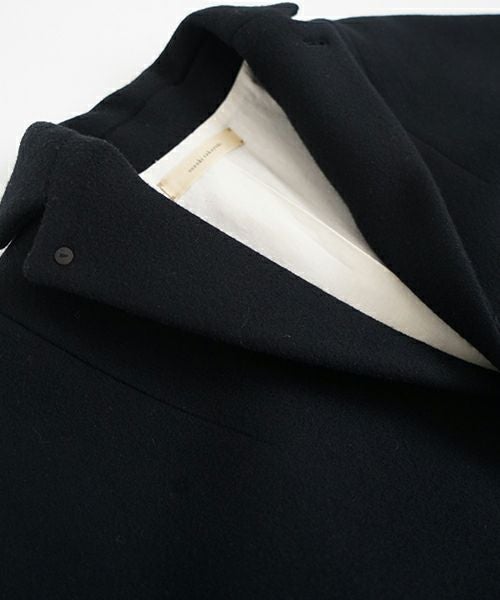 suzuki takayuki スズキタカユキ stand-fall-collar coatⅠ[A252-24/black]