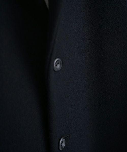 suzuki takayuki スズキタカユキ stand-fall-collar coatⅠ[A252-24/black]