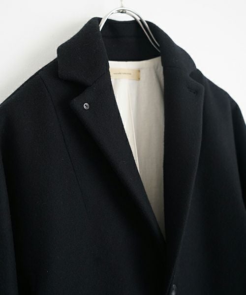 suzuki takayuki スズキタカユキ stand-fall-collar coatⅠ[A252-24/black]