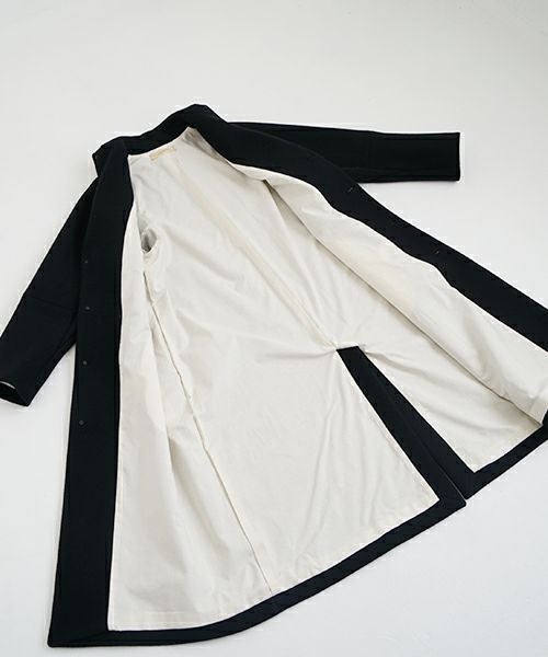 suzuki takayuki スズキタカユキ stand-fall-collar coatⅠ[A252-24/black]