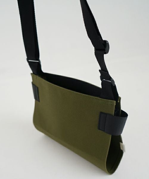 macromauro  マクロマウロ WRAP BAG SHOULDER CANVAS S(KHAKI)