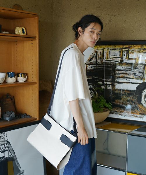 macromauro  マクロマウロ WRAP BAG SHOULDER CANVAS M(NATURAL)