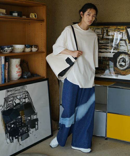 macromauro  マクロマウロ WRAP BAG SHOULDER CANVAS M(NATURAL)