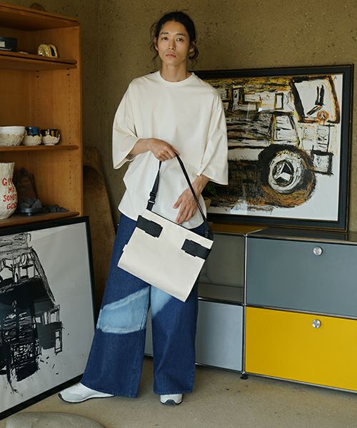 macromauro  マクロマウロ WRAP BAG SHOULDER CANVAS M(NATURAL)