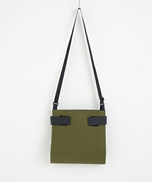macromauro  マクロマウロ WRAP BAG SHOULDER CANVAS M(KHAKI)