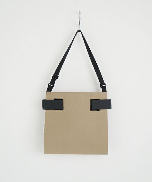 macromauro  マクロマウロ WRAP BAG SHOULDER CANVAS M(BEIGE)