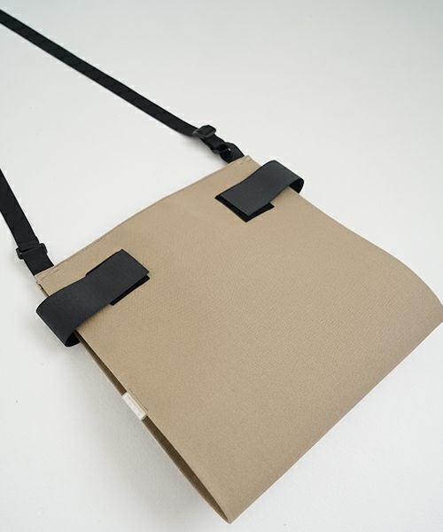 macromauro  マクロマウロ WRAP BAG SHOULDER CANVAS M(BEIGE)