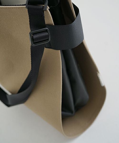 macromauro  マクロマウロ WRAP BAG SHOULDER CANVAS M(BEIGE)