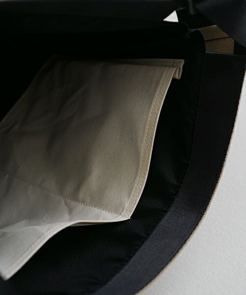 macromauro  マクロマウロ WRAP BAG SHOULDER CANVAS M(BEIGE)