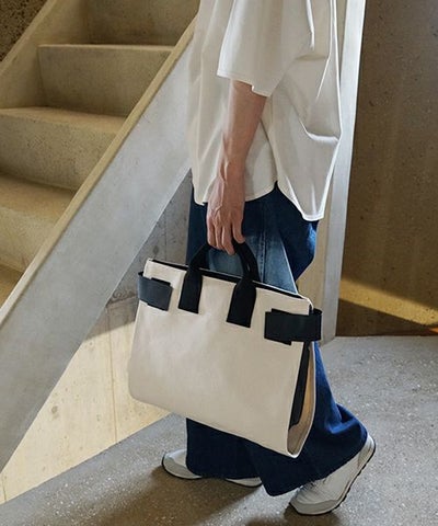 macromauro  マクロマウロ WRAP BAG TOTO CANVAS M(NATURAL)