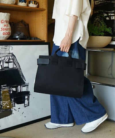 macromauro  マクロマウロ WRAP BAG TOTO CANVAS M(BLACK)